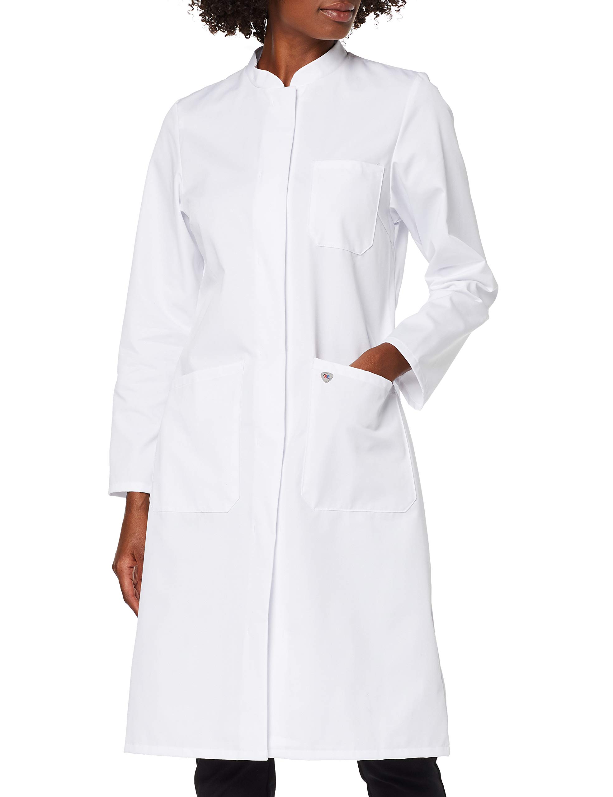 BP 1614-485-21-34n, Women's coat, Long sleeve, stand-up collar 215,00 g/m², fabric blend white, 8n