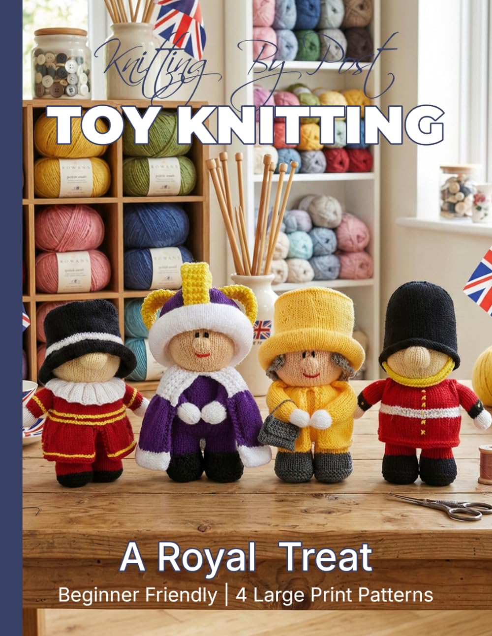 Knitting by Post: A Royal Treat Pattern Collection – 4 Easy-to-Follow Large Print Toy Designs (LARGE PRINT Knitting by Post)