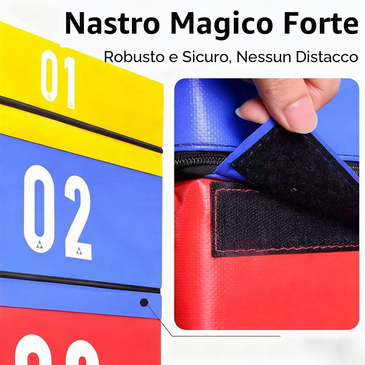 Scatola Per Plyometric Bambini 4 In 1, Attrezzo Ginnico Per Allenamento E Crossfit, Regolabile In Altezza 15/25/35/45cm, Riempimento In Schiuma Interno, Salti Sicuri(Size:75x55x45cm,Color:Black)