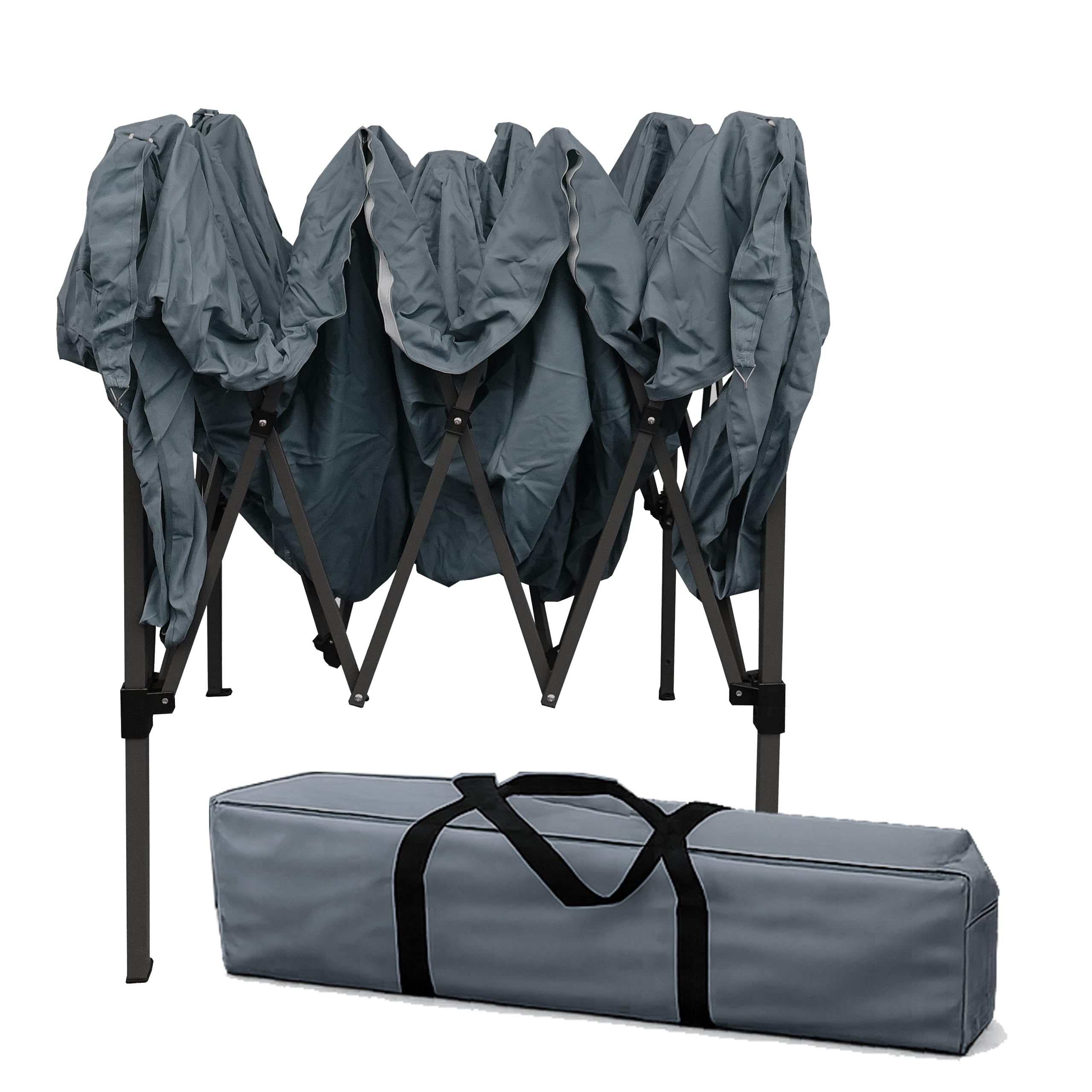 QUICK STAR Pawilon pop-up 2,5 x 2,5 m szary Smoky z 4 ?ciankami bocznymi Easy-Krzep, 4 ci??arkami