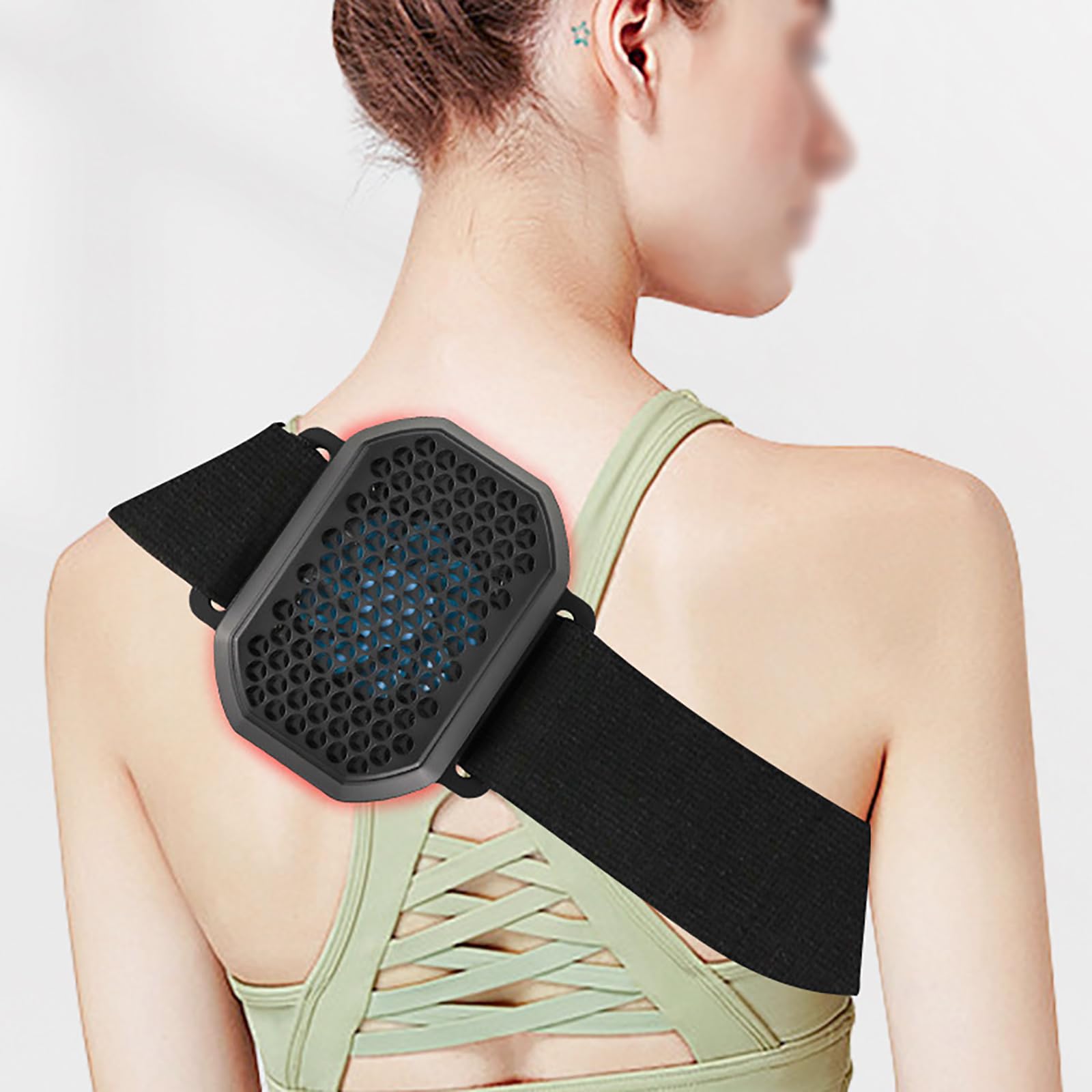 MáQuina PortáTil Terapia InstantáNea Calor FríO Y Contraste Almohadilla TéRmica EléCtrica Recargable Y Dispositivo Terapia con Compresas Hielo, Alivio del Dolor, Molestias,Black