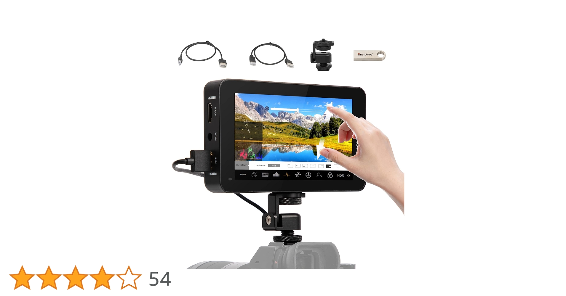 Desview R6 UHB カメラ用モニター Amazon.com : Desview R6 Camera Monitor, 5.5 inch Touch