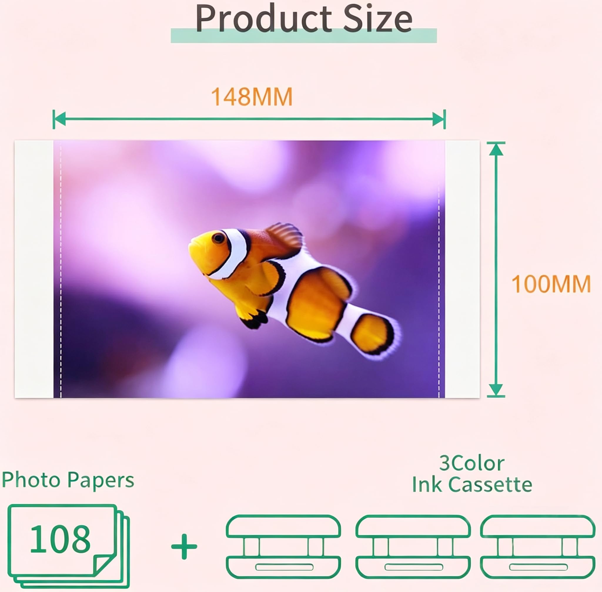 Amazon | Suminey Canon Selphy CP1500 CP1300 インクと紙 4x6 KP