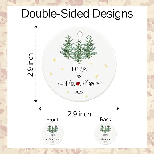 Miniatura 2 de 1 año de aniversario de papel 2023, primer aniversario, regalos de señor y señora para pareja, primer aniversario de boda para marido y esposa,