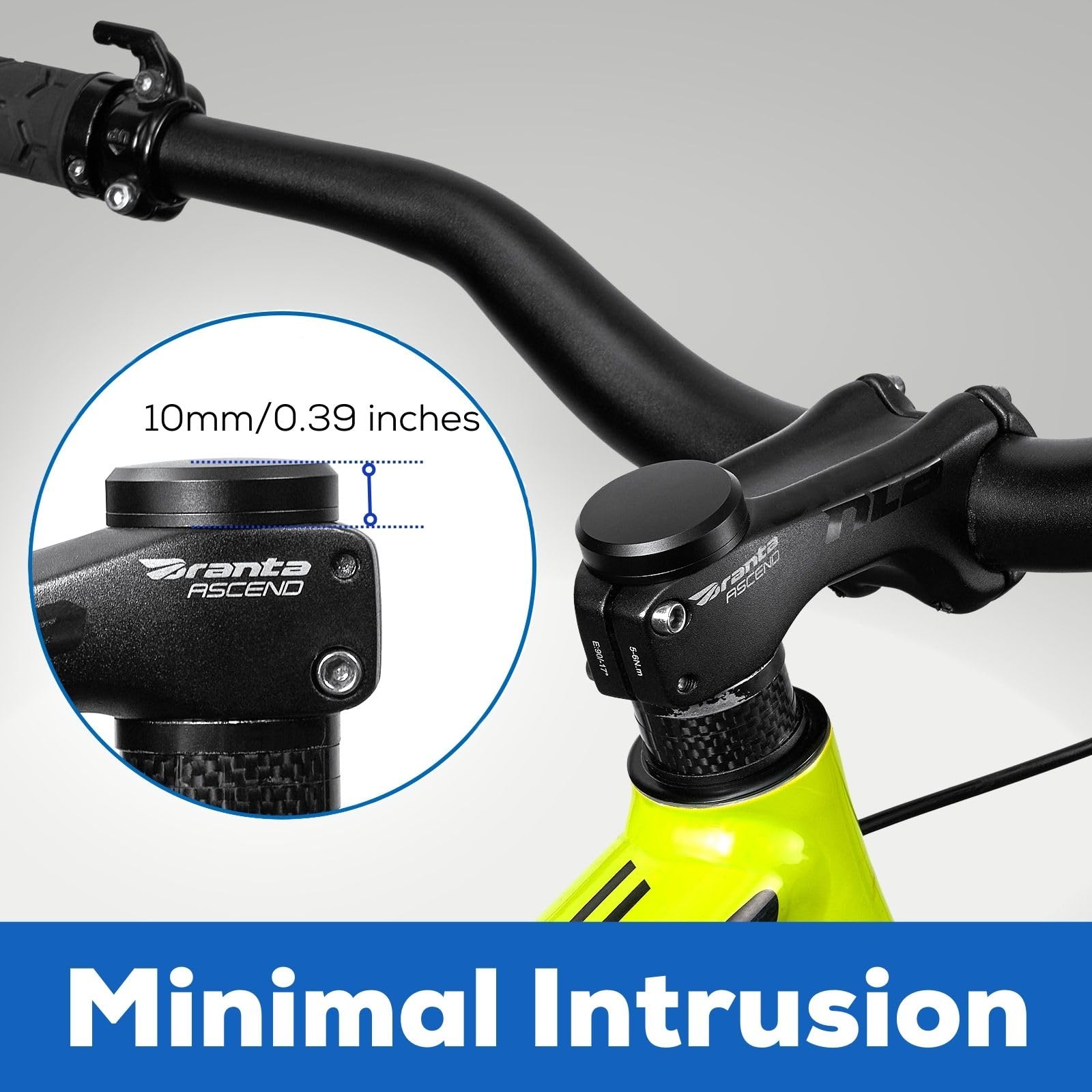 Bike Gps Hidden Bike AirTag Mount - Anti-Theft GPS Tracker Holder For Stem Caps (Fits 1-1/8" To 1-1/4" Headsets) Bike Airtag Holder