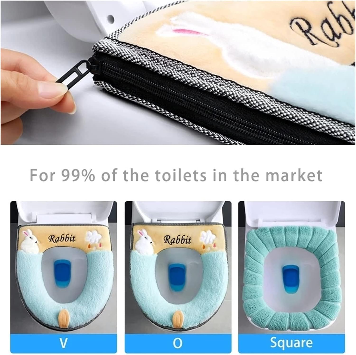 Universal Set Suitable for Home Decoration Toilet Cushion Seat Cover Toilet Lid Cover Accessories Toilet Seat Cover