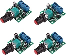 4PCS DC PWM Motor Speed Controller 1.8V-12V 2A 30W Low Voltage Speed Controller with Switch Potentiometer Module 1803BK 1803B for DC Motors