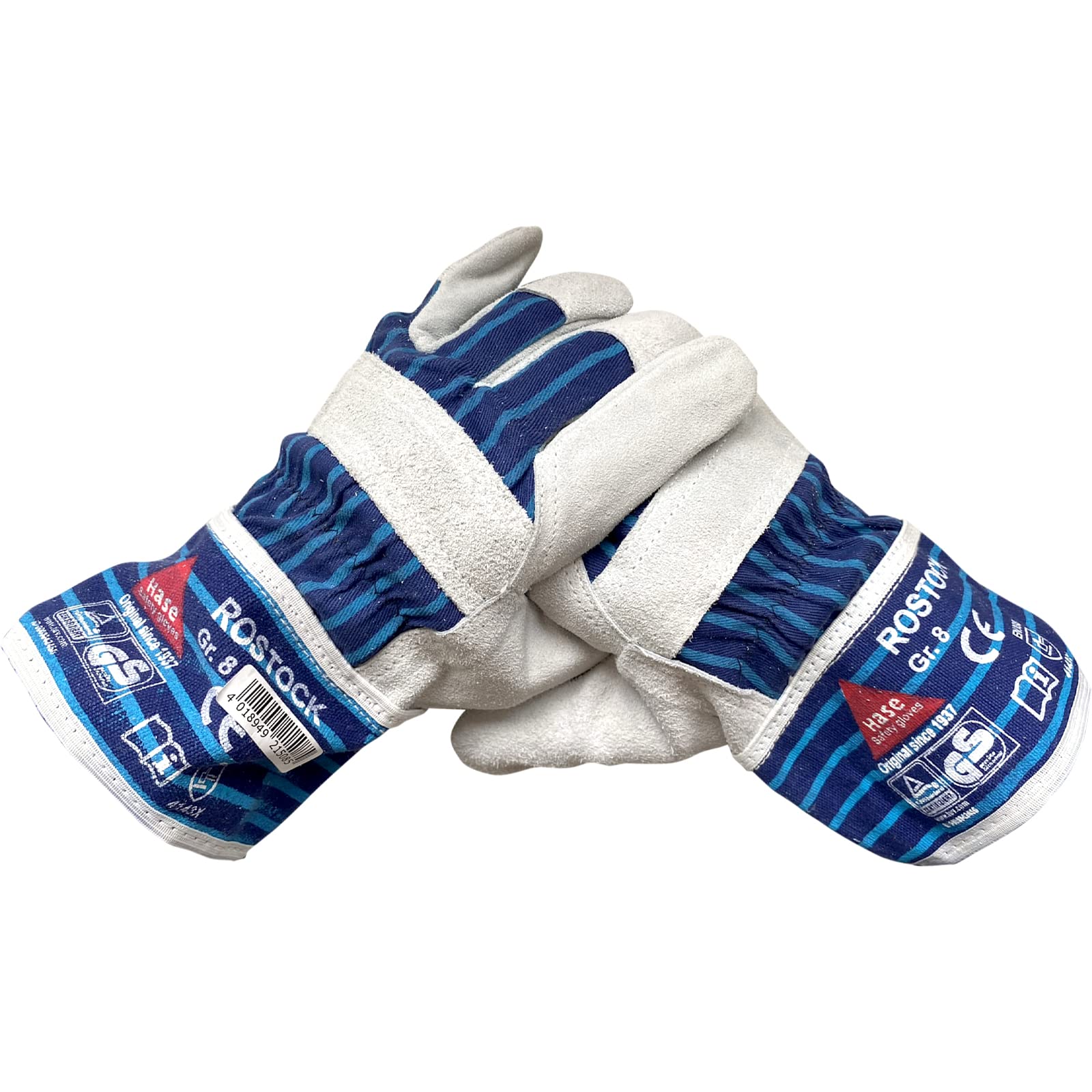 Rostock Lot de 12 paires de gants de travail en cuir fendu de qualité Taille XL