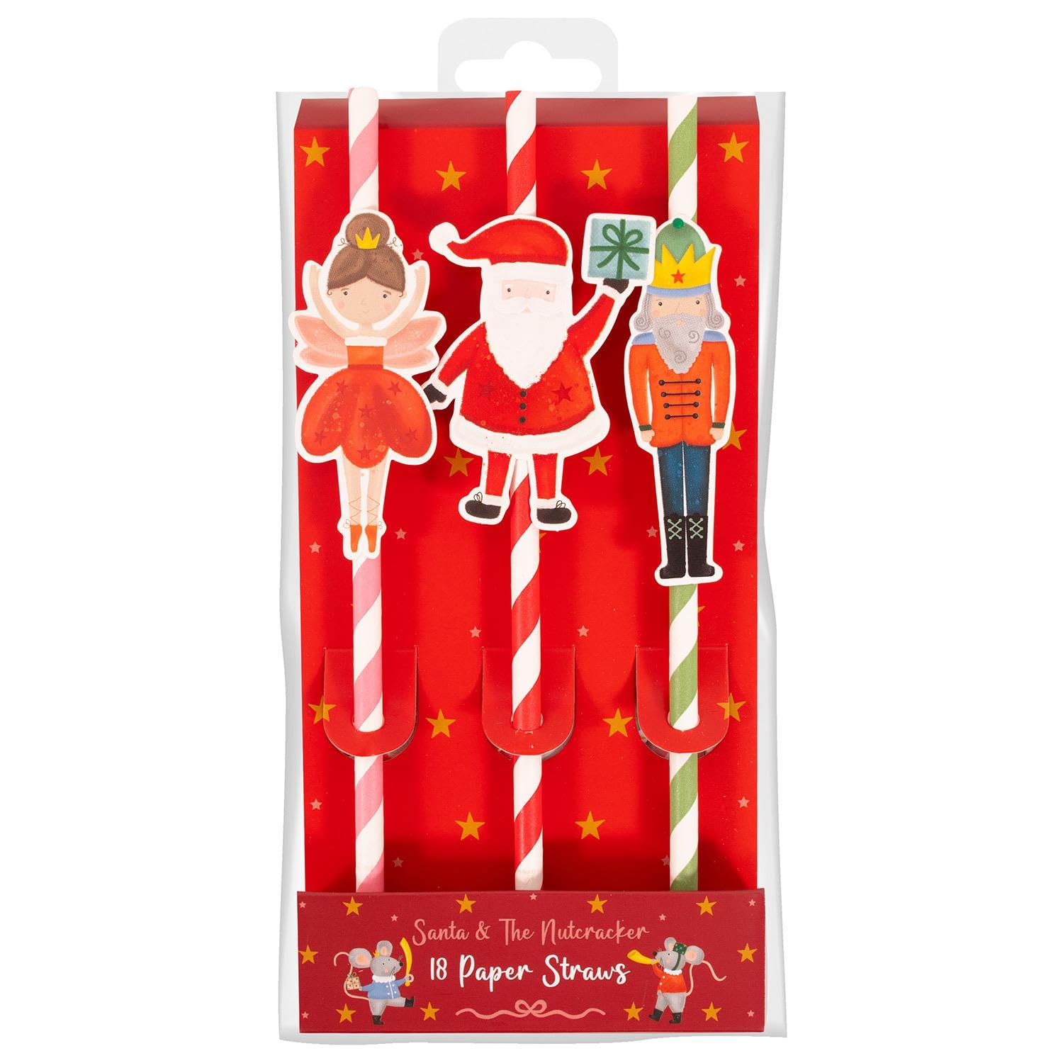 Yöl Paper Straws Set Of 54 Santa Claus Disposable Xmas Dinner Lunch Party Tableware Festive