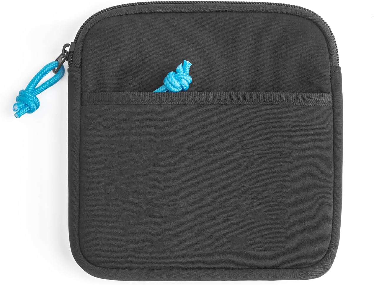 KANI 816139 Filter Holder Storage Case, Outer Dimensions: 5.5 x 5.5 x 1.0 inches (14 x 14 x 2.5 cm), Zipper Type, Includes Pocket for Small Items, Black, Neoprene