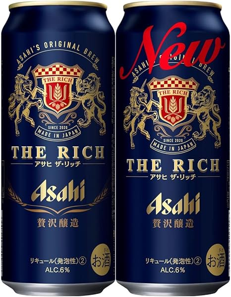 Amazon Co Jp 新ジャンル 第3のビール アサヒ ザ リッチ ビール 500ml 24本 食品 飲料 お酒
