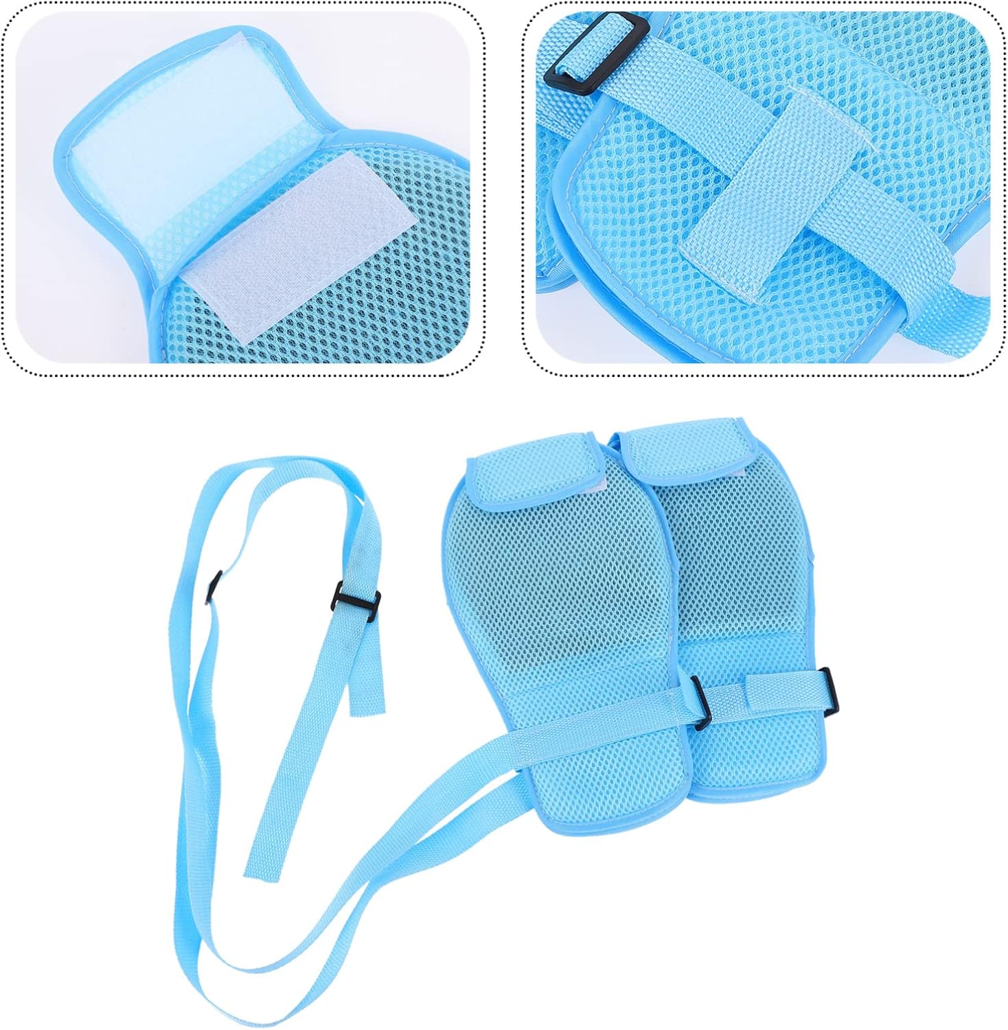 2pcs Breathable for Patient Safety Finger Protector Mitts for Postoperative to Prevent Scratches and Injury for Hospital and Home Use