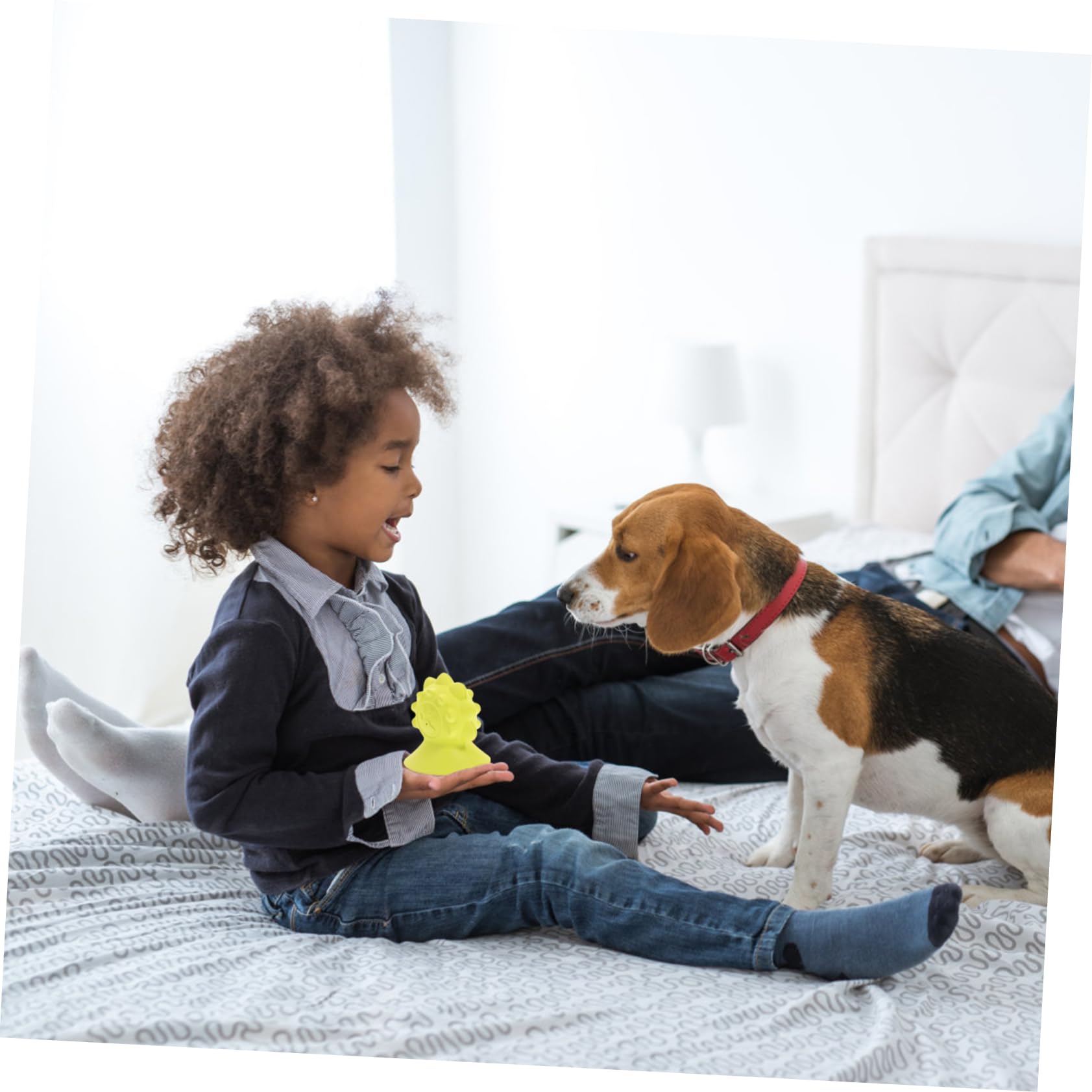 INOOMP 3piezas Juguete para De Goma Divertido y Resistente para Cachorros y Estimula La Masticación Color