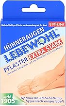 LEBEWOHL Corns Plasters Extra Strong Pack of 8