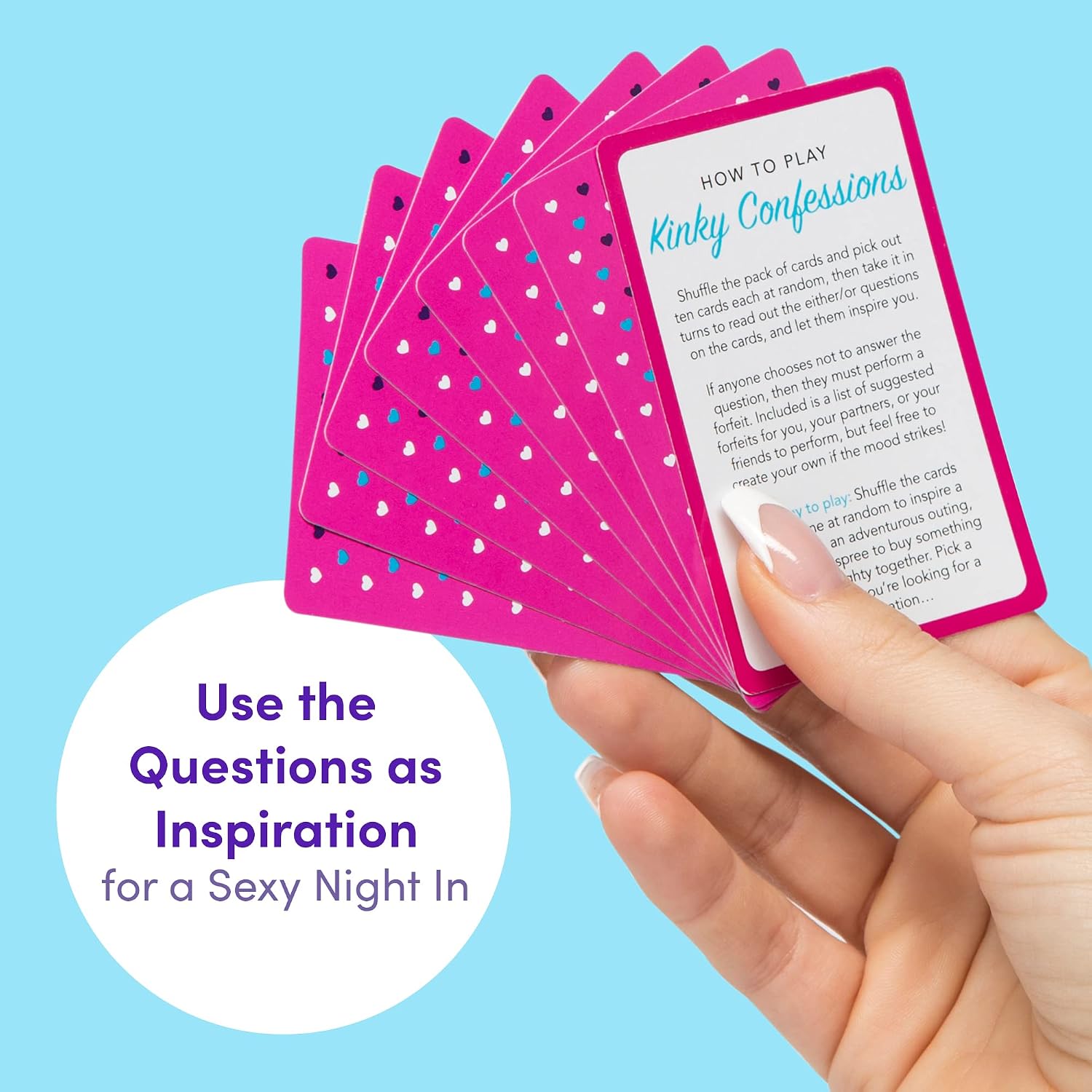 Lovehoney Oh! Kinky Confessions Truth or Dare Card Game for Couples - 52 Pack