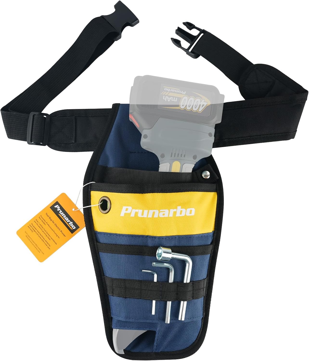 Pruner Holster with Belt Adjustable Durable Tool Pouch for Gardening Pruning Shears Holder Organizer Kit Quick Release and Fix Magnetic Buckle Convenient for Orchardist Gardener Farmer