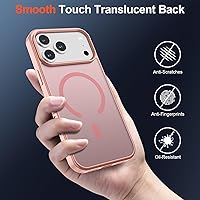 Vista 807 de SUPFINE - Funda magnética para iPhone 13 Pro Max (compatible con MagSafe), (protección contra caídas de grado militar de 10 pies), delgada, Negro