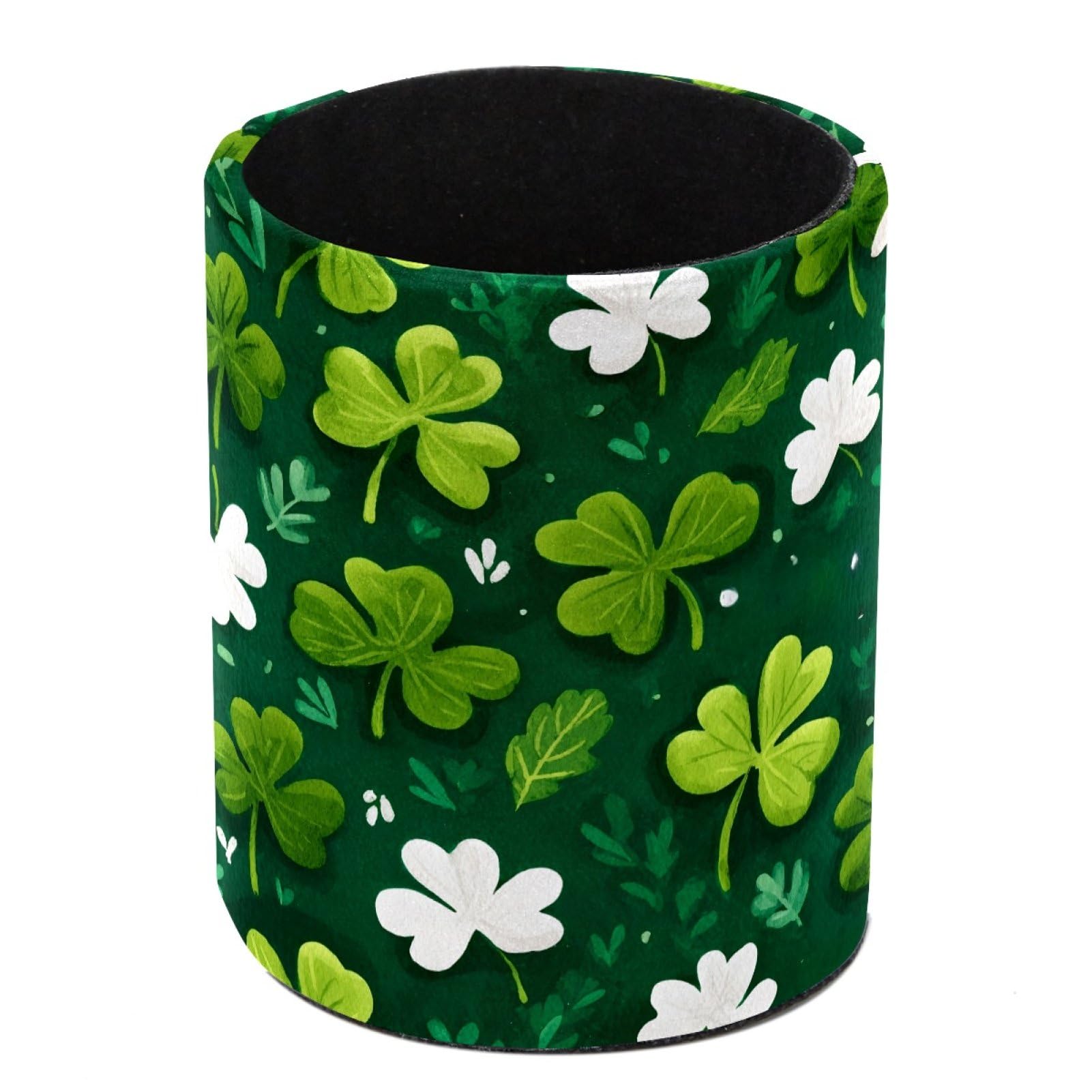 FWJZDSP Shamrocks Pencil Cup Pen Organizer Makeup Brush Holder for Office Home Countertop Desk Accessory Storage