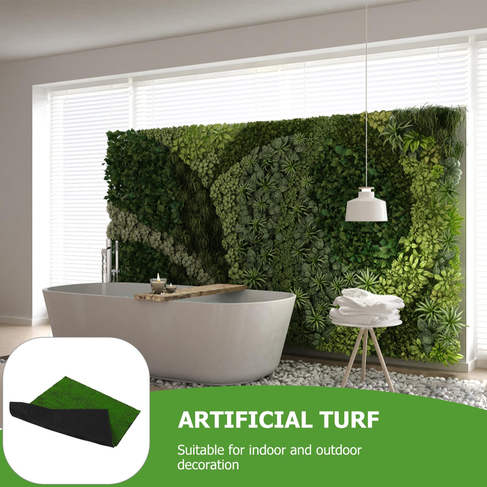 SHINEOFI Muschio Artificiale Finto per Decorazioni Interne ed Esterne, Piante Finte da Appartamento Resistenti e Facili da Installare, Verde Decorativo per Soggiorno, Giardino e Matrimoni