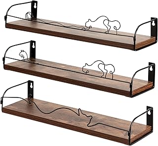 Lyeasw Floating Shelves Cat Shaped Wall Shelf...,