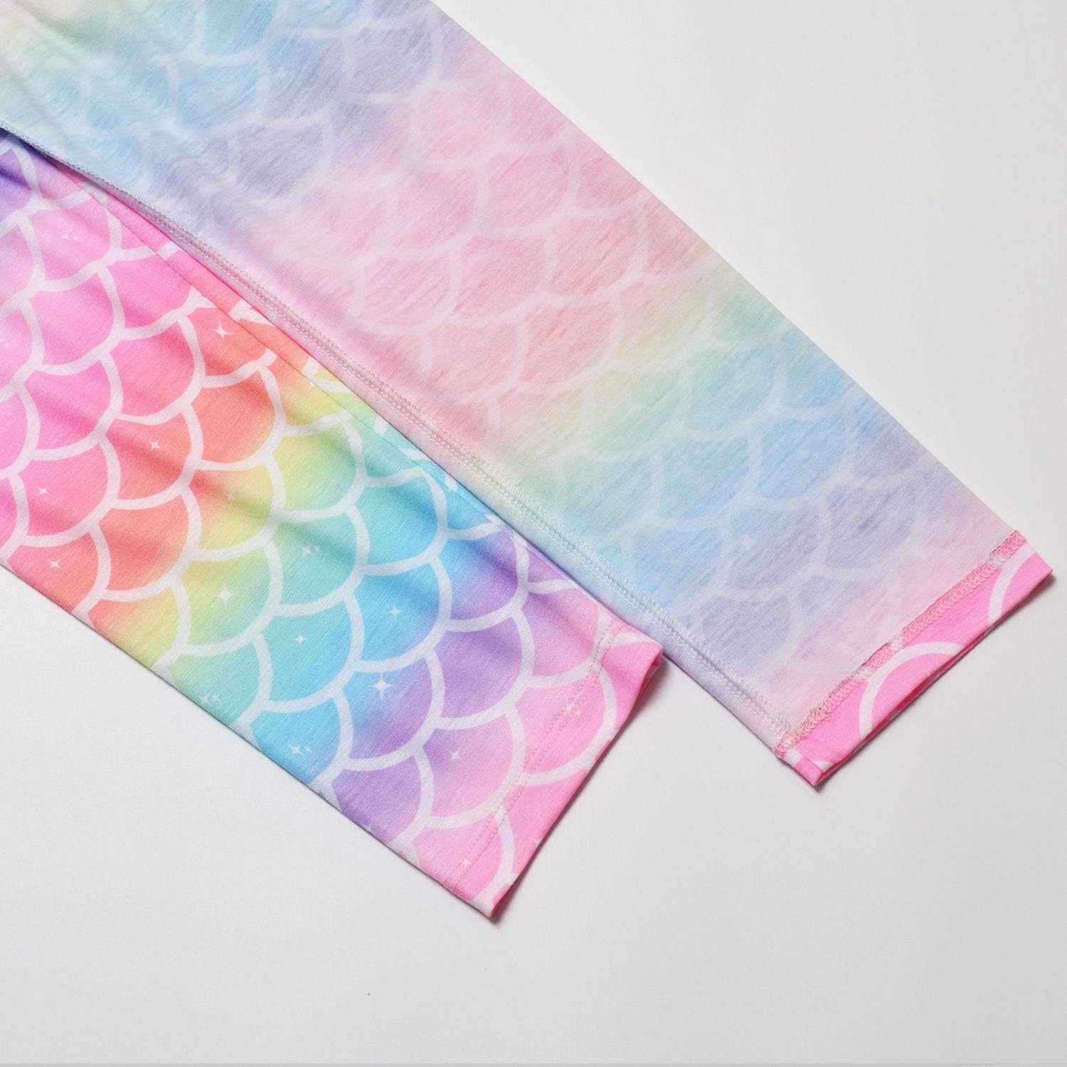 QPANCY Girls Pj Set Unicorn/Mermaid Pajamas Kids Fall Winter Cotton Sleepwear - Image 6