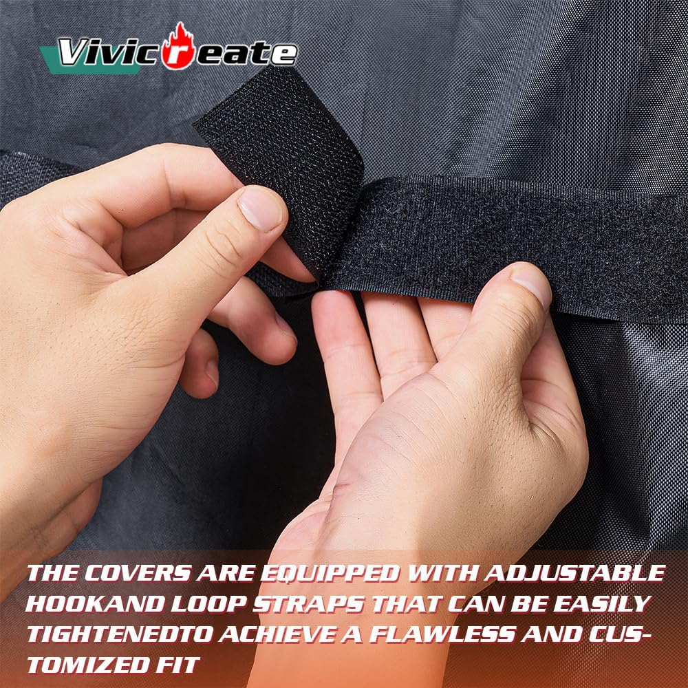  Waterproof BBQ Grill Cover 32 Inch Heavy Duty 420D Fabric Outdoor Barbecue Cover Weatherproof UV Protection Windproof Fits Weber Char-Broil Nexgrill Traeger Smoker Parrilla thumbnail