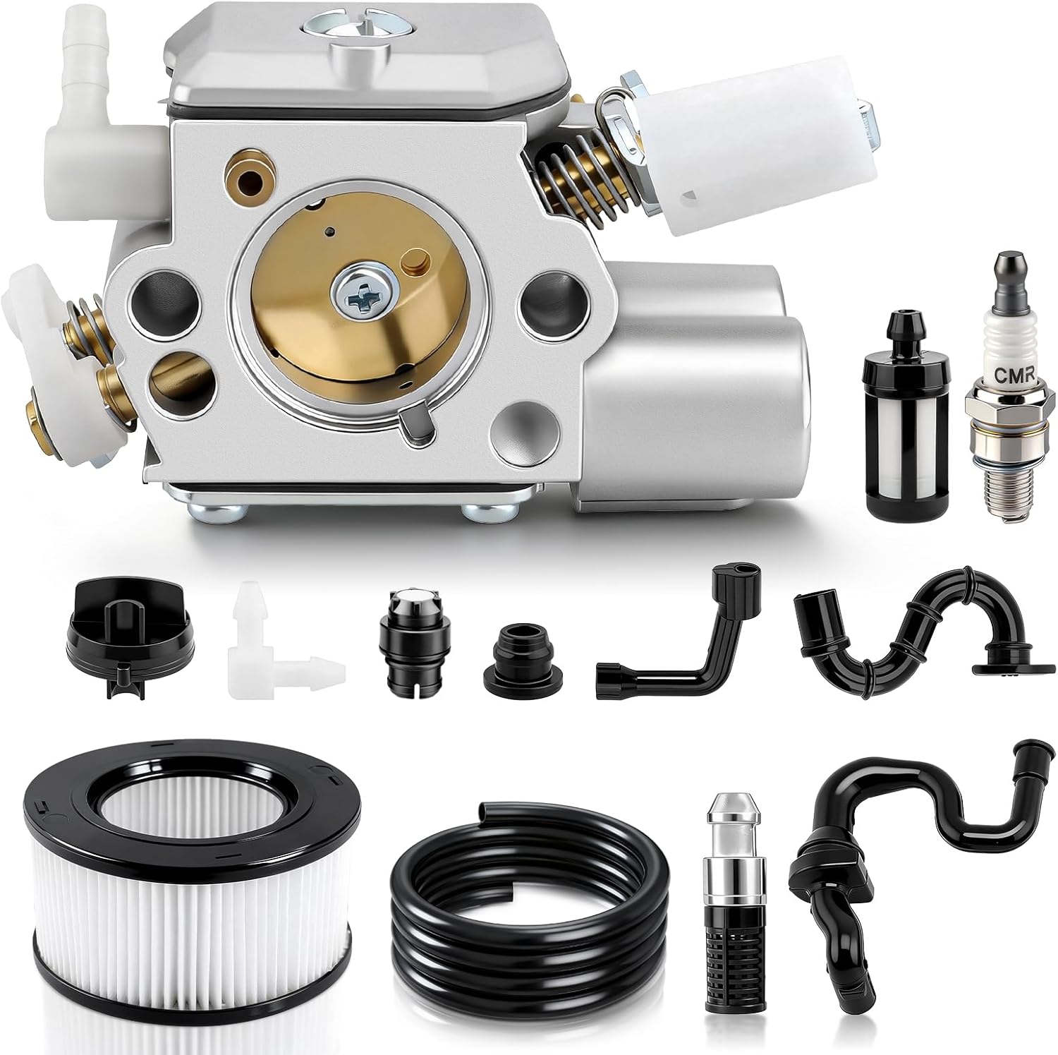 1143 120 0617 Carburetor Compatible with Stihl MS251 MS241 MS231 Chainsaw Replaces C1Q-S233 with Air Filter Turn Up Kits