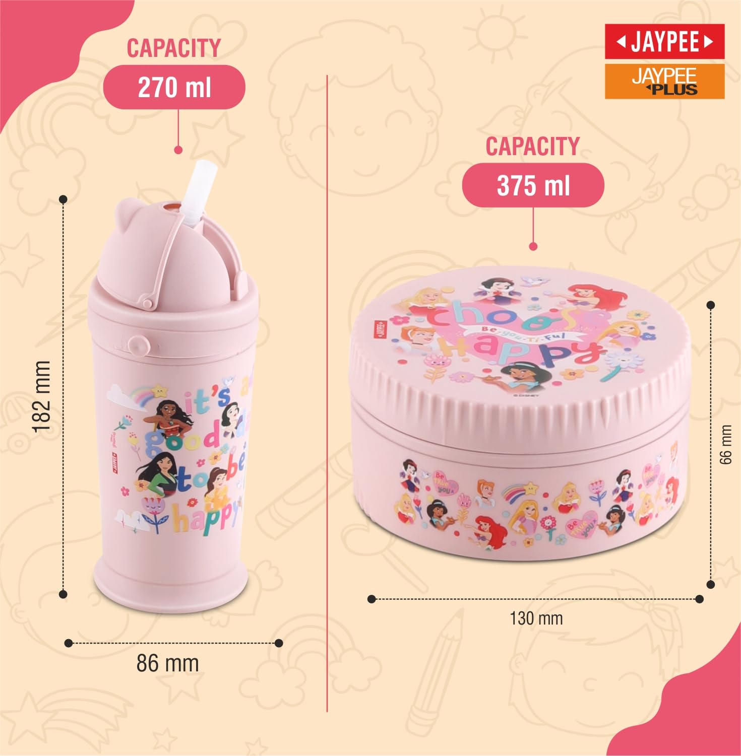 JAYPEE First Step Lunch Box & Disney Water Bottle -4