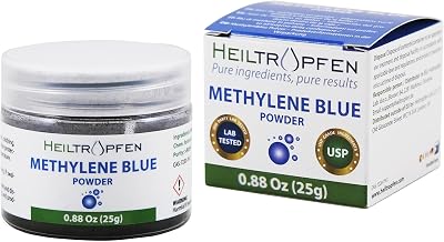Heiltropfen Methylene Blue Powder 0.88 Oz - 25 g | Ultra High Purity | USP Pharma Grade Ingredients - Third-Party Tested | Formaldehyde Free | incl. Spoon
