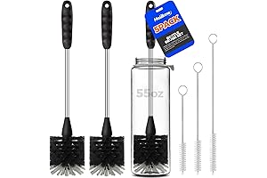 Holikme 5 Pack Metal Straw Cleaner Brush