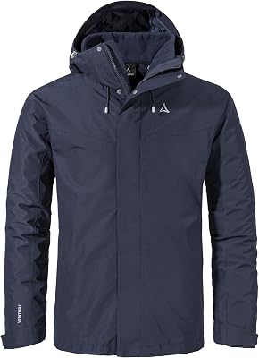 Schöffel Herren 3in1 Jacket Style Okere MNS Outdoorjacke | wasserdicht, atmungsaktiv, Outdoorjacke, herausnehmbare Fleecej...