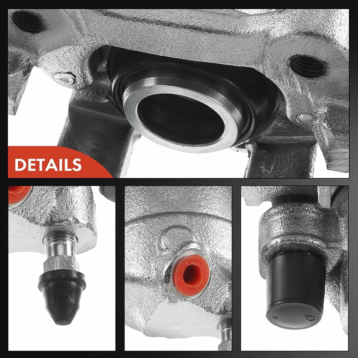 A-Premium Disc Brake Caliper Assembly with Bracket Compatible with Select Mercedes-Benz Models - GL320, GL350, GL450, GL550, ML320, ML550, R320, R350 - Rear Left Driver Side