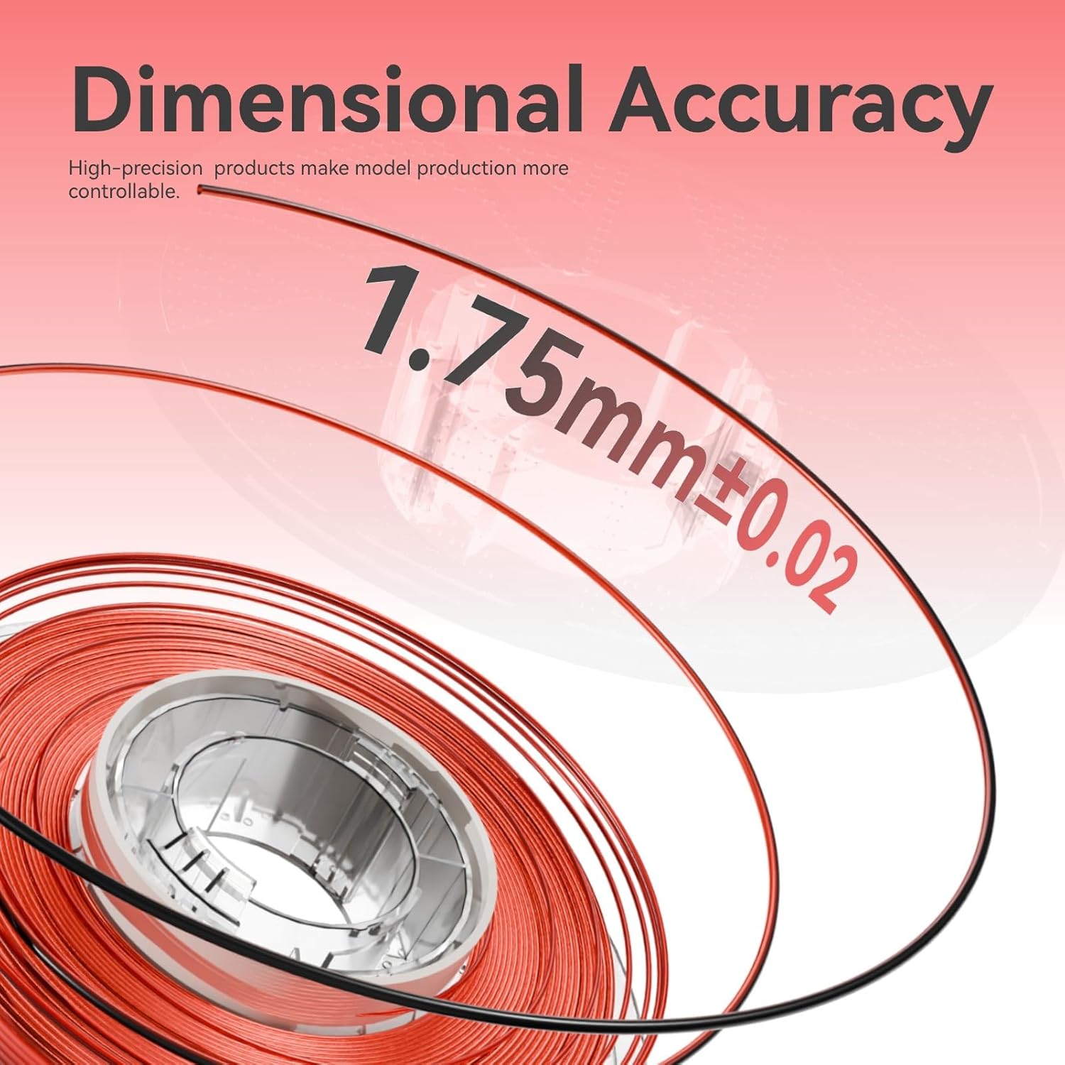 Chitu Systems Conjure Silk Dual Color PLA 3D Printer Filament 1.75mm, Reusable Spool Compatiable with Bambulab Refill Filament, Christmas Black Red Filament 1KG/2.2lb - Image 4