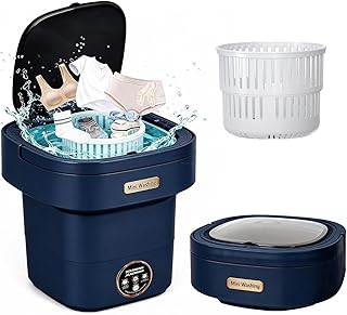 Portable Mini Washing Machine 2kg– Foldable Laundry Machine with 3 Cleaning Modes for Travel, Dorms, Camping & Baby Clothes L11
