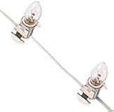 Darice Accessory Cord with Five Bulb Lights – 9’ White Cord with On/Off Switch Plugs Into Electrical Outlet – Perfect for Lighting Holiday Decorations and Craft Projects – Easy to Use