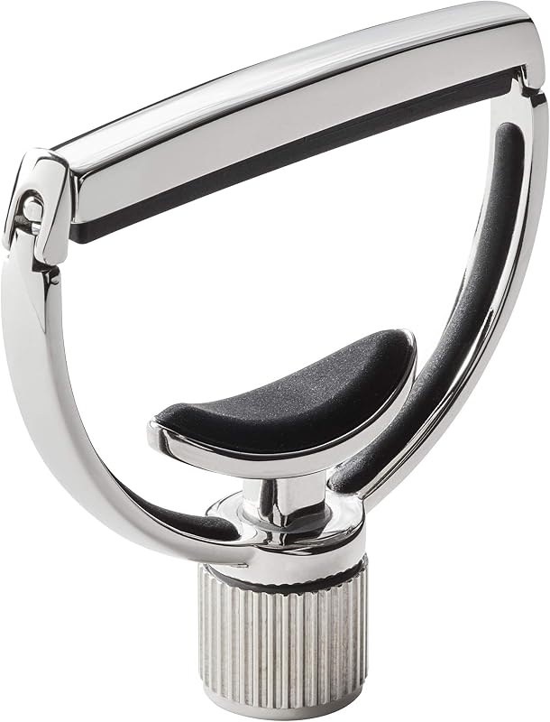 Heritage 6-String Guitar Capo S1 - Stainless Steel with Adaptive Radius Technology - Standard Width - Yoke-Style Capo for Acoustic and Electric Guitar - UK Designed