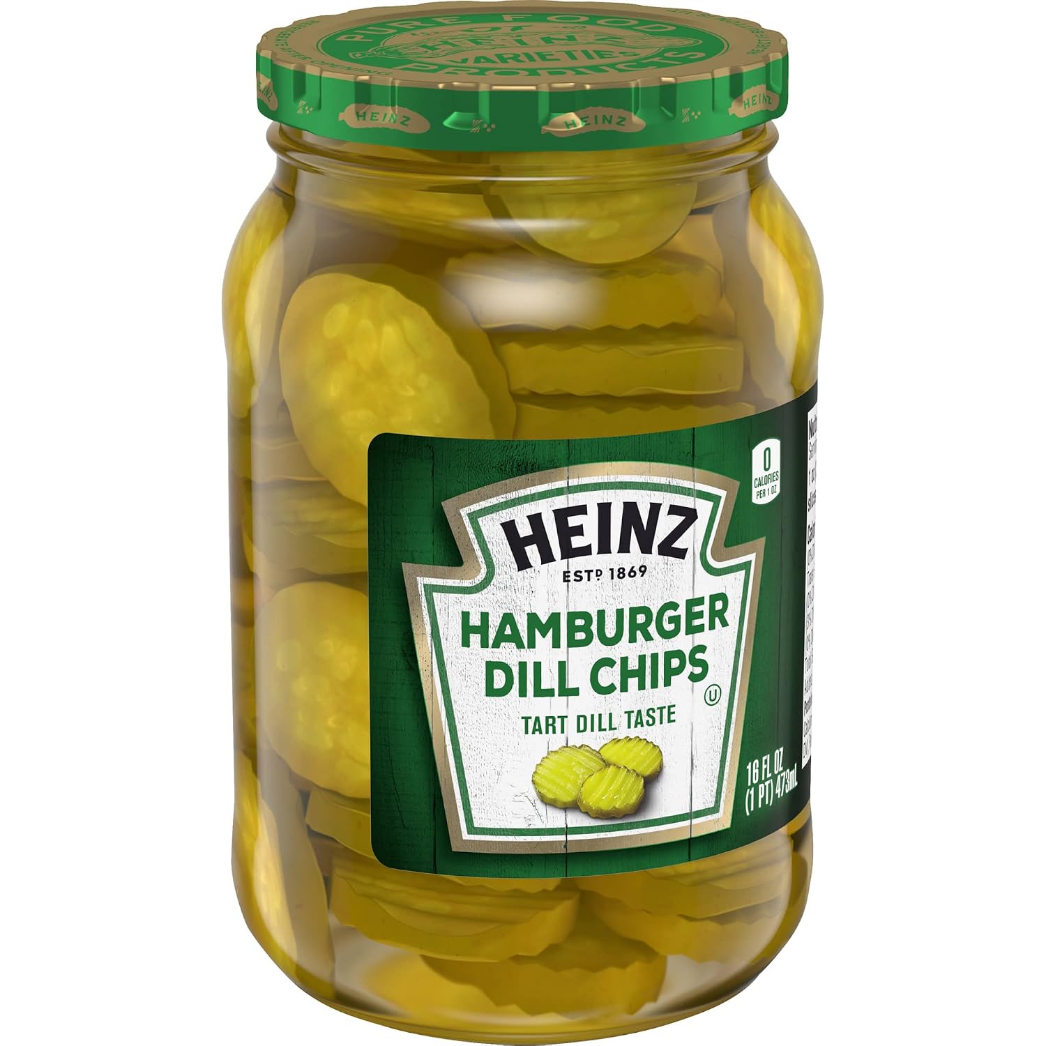 Heinz Hamburger Dill Pickle Chips (16 fl oz Jar)