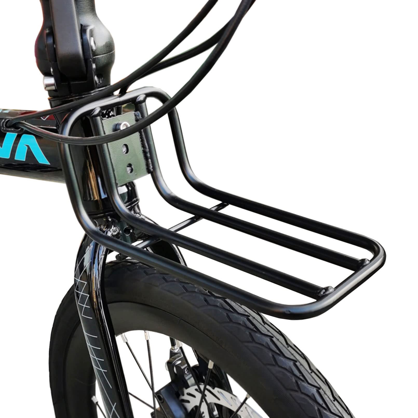 Amazon | V-Brakeバイク用の折りたたみ自転車フロント荷物ラック 