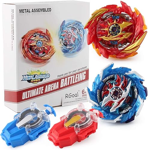 NeschToy Bey Battle Burst Sparking Launchers - Juego combinado exclusivo 2 en 1 color azul Azul