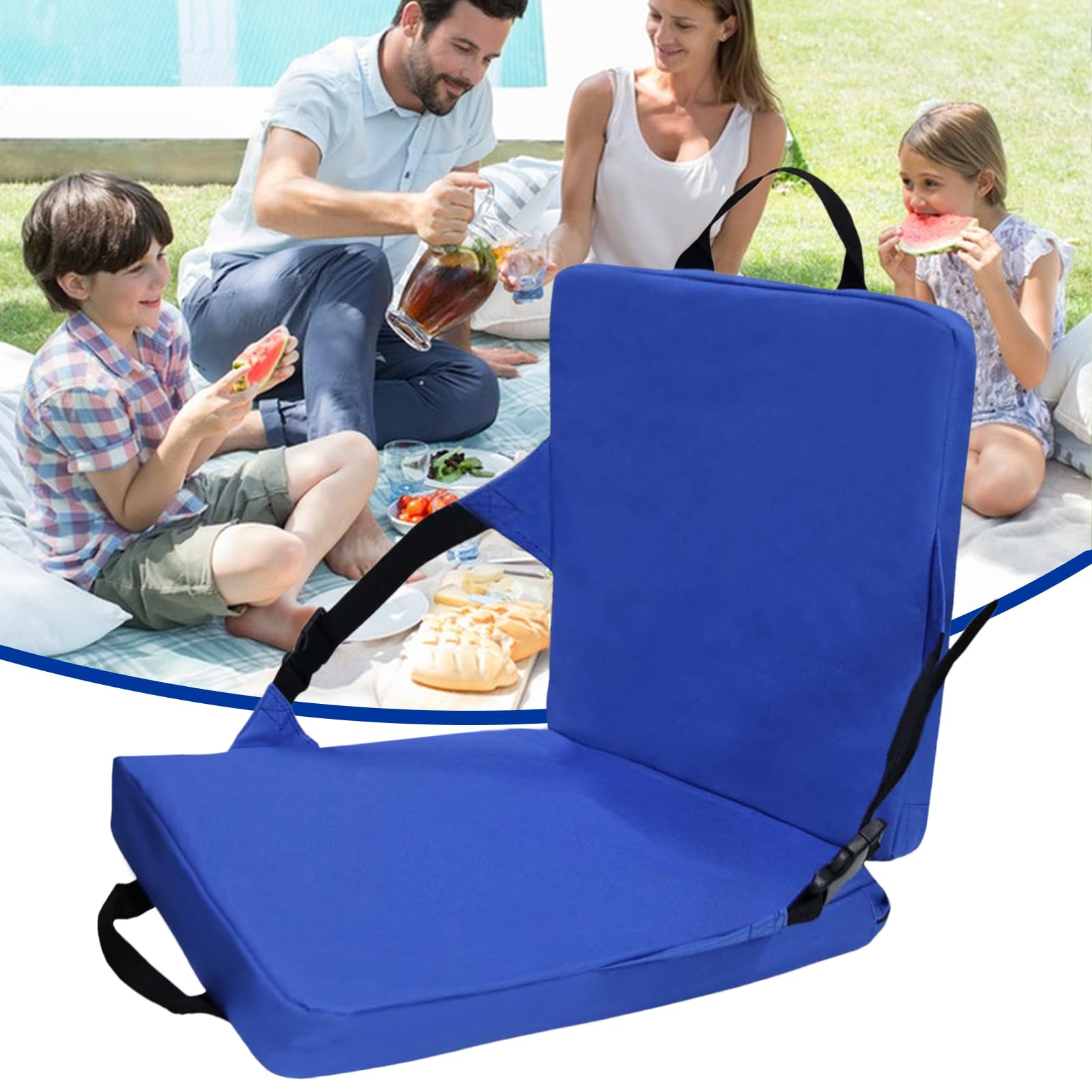 Generico Sedia da stadio, sedie gradinate con schiena - Bleacher Cushion,Cuscino per esterni per pavimenti leggeri per concerti di calcio da baseball gite in campeggio in barca da picnic in barca