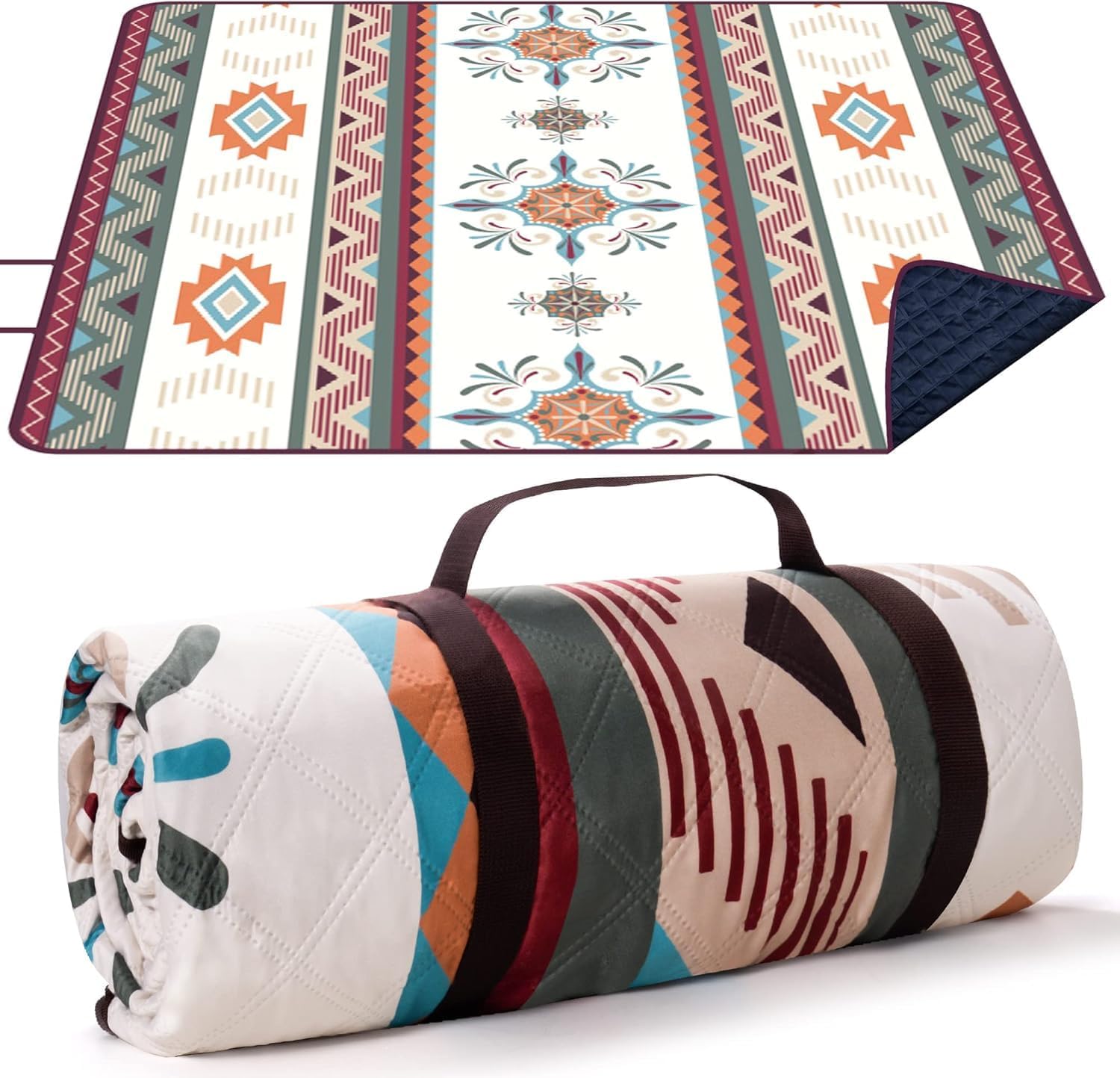 CLEVERTIN NEST Waterproof Picnic Blanket, 200x200CM Large Beach Blanket Outdoor Picnic Mat, Beach Mat with Carrying Handle... - Review, Price and Buying Guide