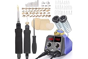 Vevor Wood Burning Kit 939D-VII 2-in-1 with 84-in-1 Tips