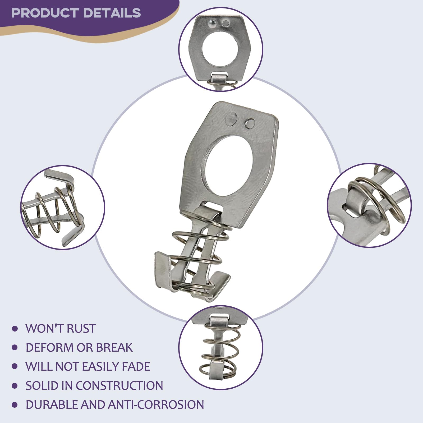 RVPNR 12 Pieces Water Heater Cam Lock, Metal Water