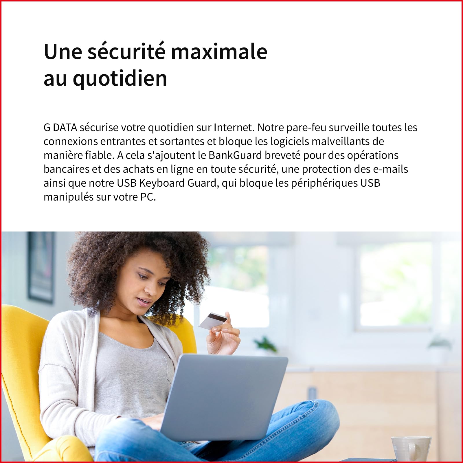 G DATA Internet Security 2025 | 3 appareils | 1 an | PC/Mac/Android/iOS | mises à jour futures incluses | Made in Germany | code d'activation par email