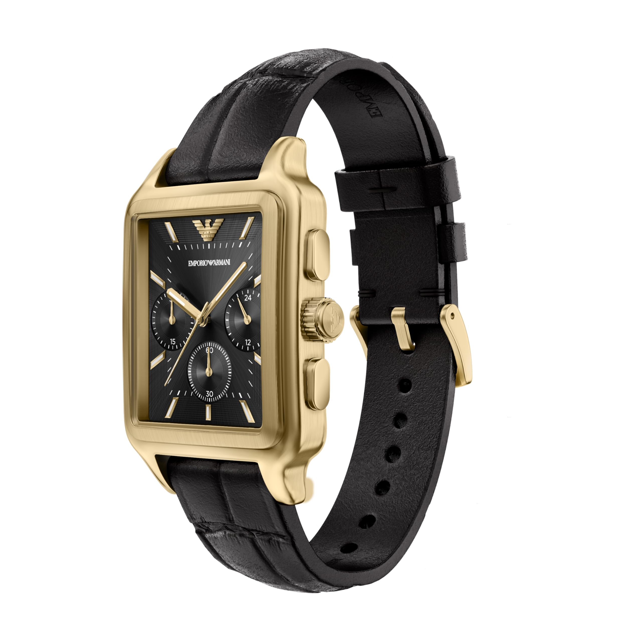 Emporio Armani Hombre Reloj de 38MM de Acero Inoxidable Tono Dorado, AR11753