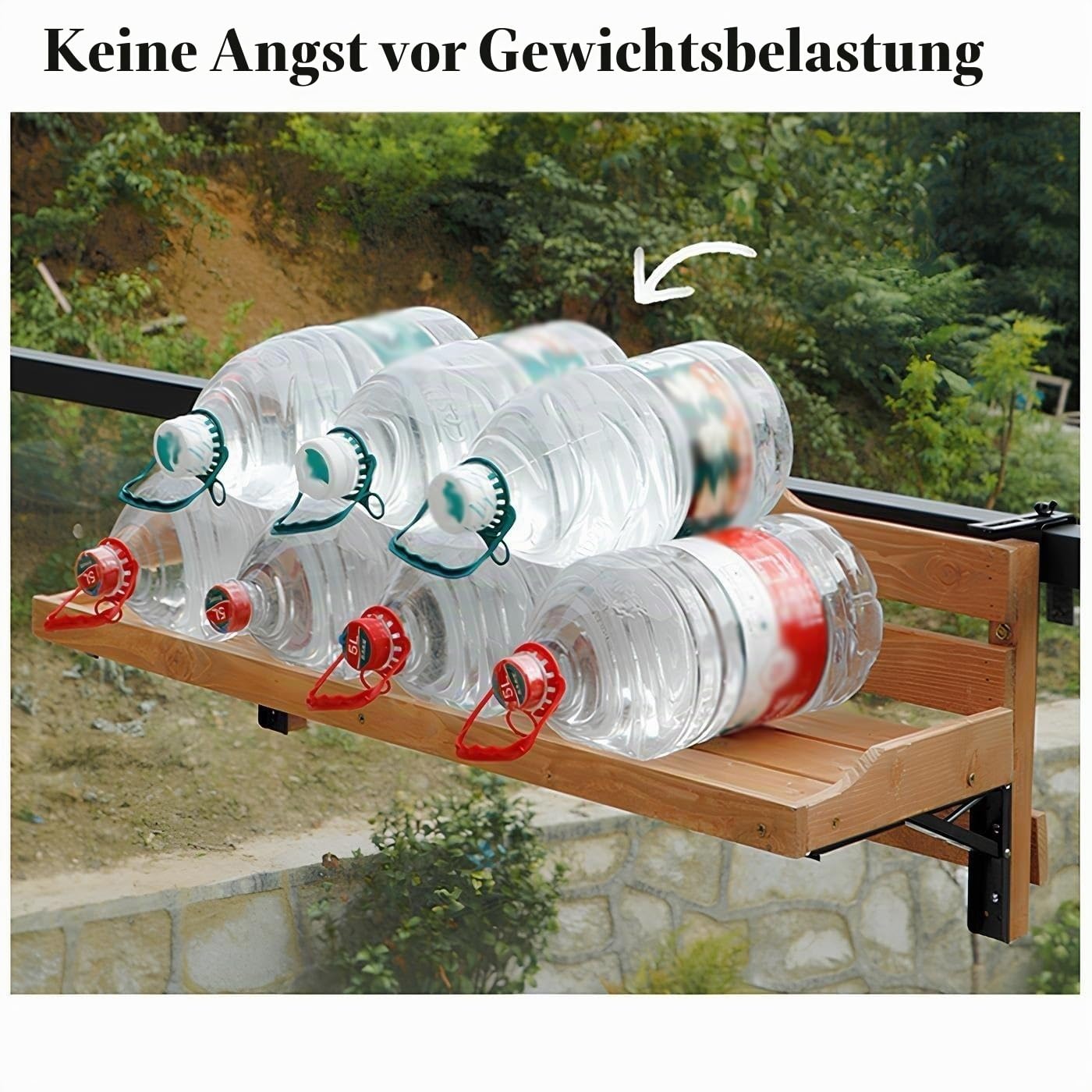 Hängetisch Für Balkongeländer, Balkon-Stehtisch Für Geländer, Balkonhängetisch Klappbarer, Verstellbarer Terrassen-/Gartenbaluster(90 * 30cm)