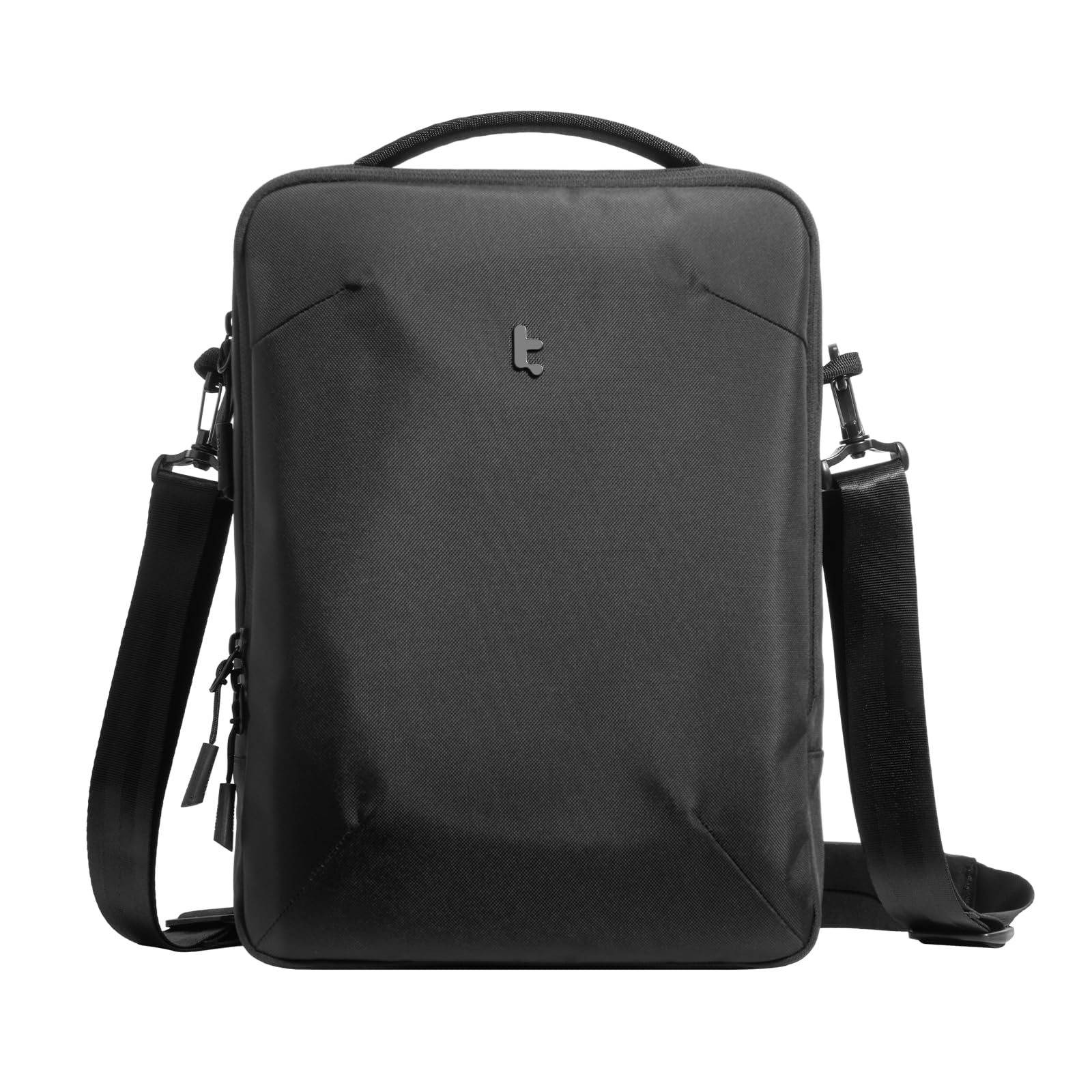 tomtoc 360° Protección Bolsa Bandolera para 14-16 Portátil, Tejido Cordura Ballistic Nylon, Resistente al Agua Funda Compatible con Macbook, Lenovo, HP, ASUS, Dell, Acer con accesorios
