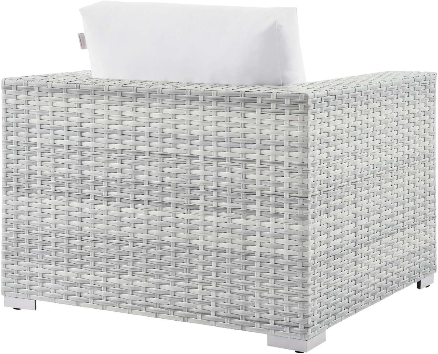 Modway EEI-5444-LGR-WHI Convene 3-Piece Outdoor Patio Set, Light Gray White