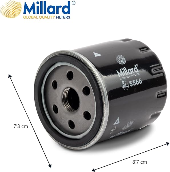 Millard Filters Filtro de Aceite para Coche ML5566 87x78 mm M20x1.5 Spin On Global Quality - 5