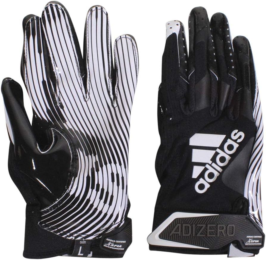 adidas Adizero-9.0 Football Receiver Gloves Black/White Men's Sz: 3XL